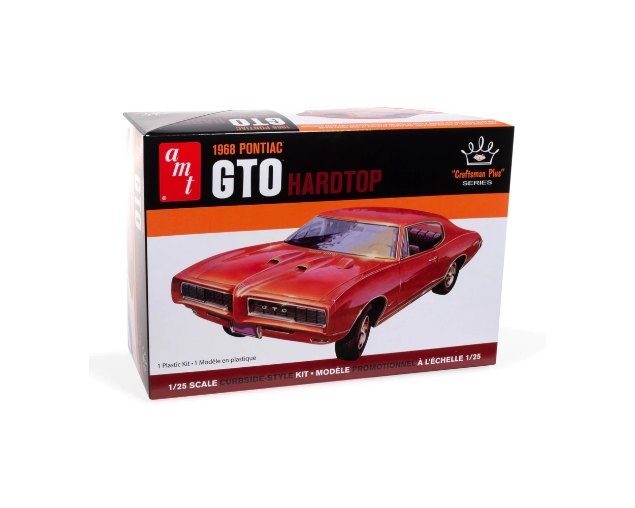 AMT 1968 PONTIAC GTO HARDTOP CRAFTSMAN PLUS 1/25 SCALE MODEL KIT