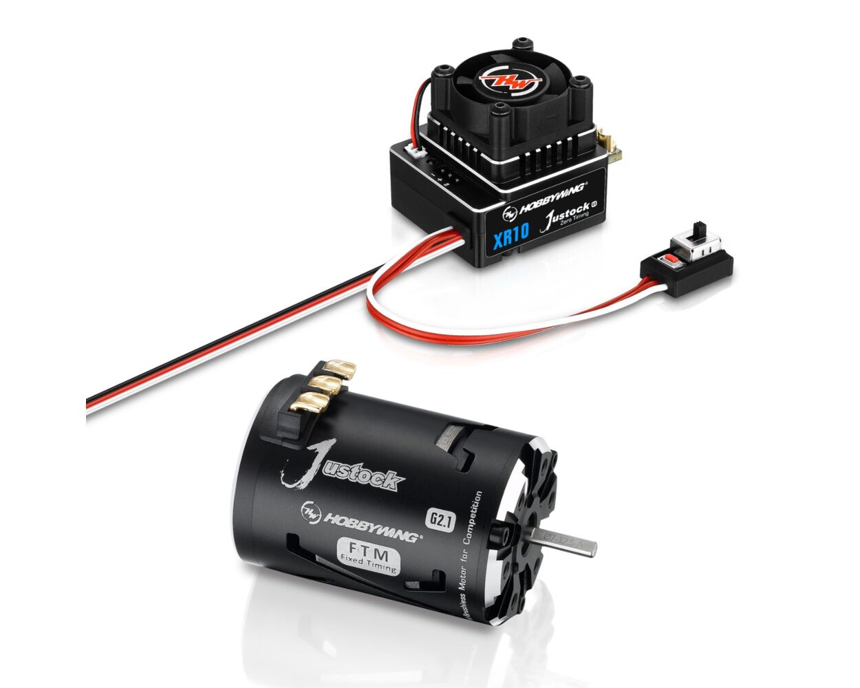 Hobbywing XERUN XR10 Justock G3 ESC & Justock G2.1 Sensored Brushless Motor  13.5T Turn Combo