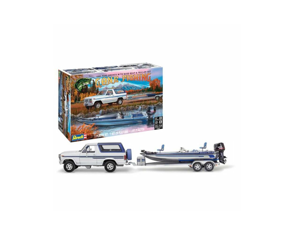 Revell 1/24 1980 Ford Bronco w/Bass Boat