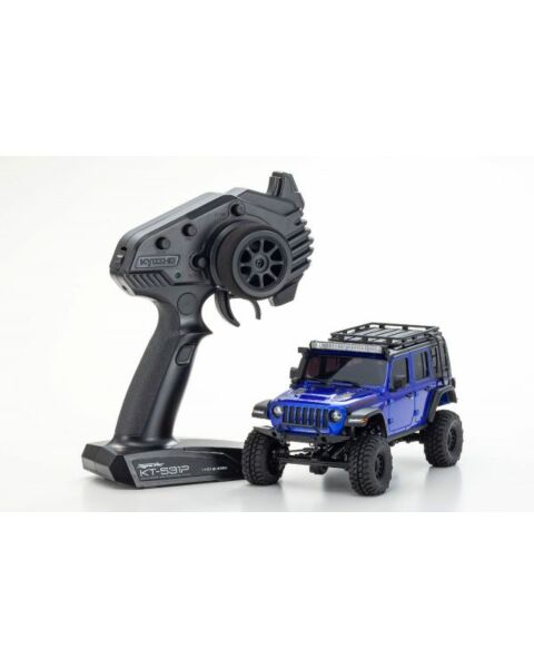 Kyosho Mini-Z 4×4 Series Readyset Jeep Wrangler Unlimited Rubicon w/acc Billet Ocean Blue Metallic